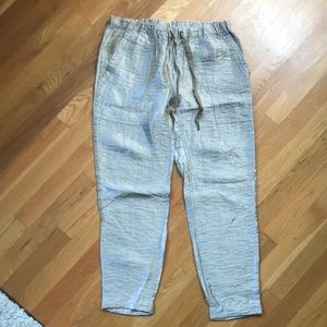 Metallic Gold JCrew Joggers